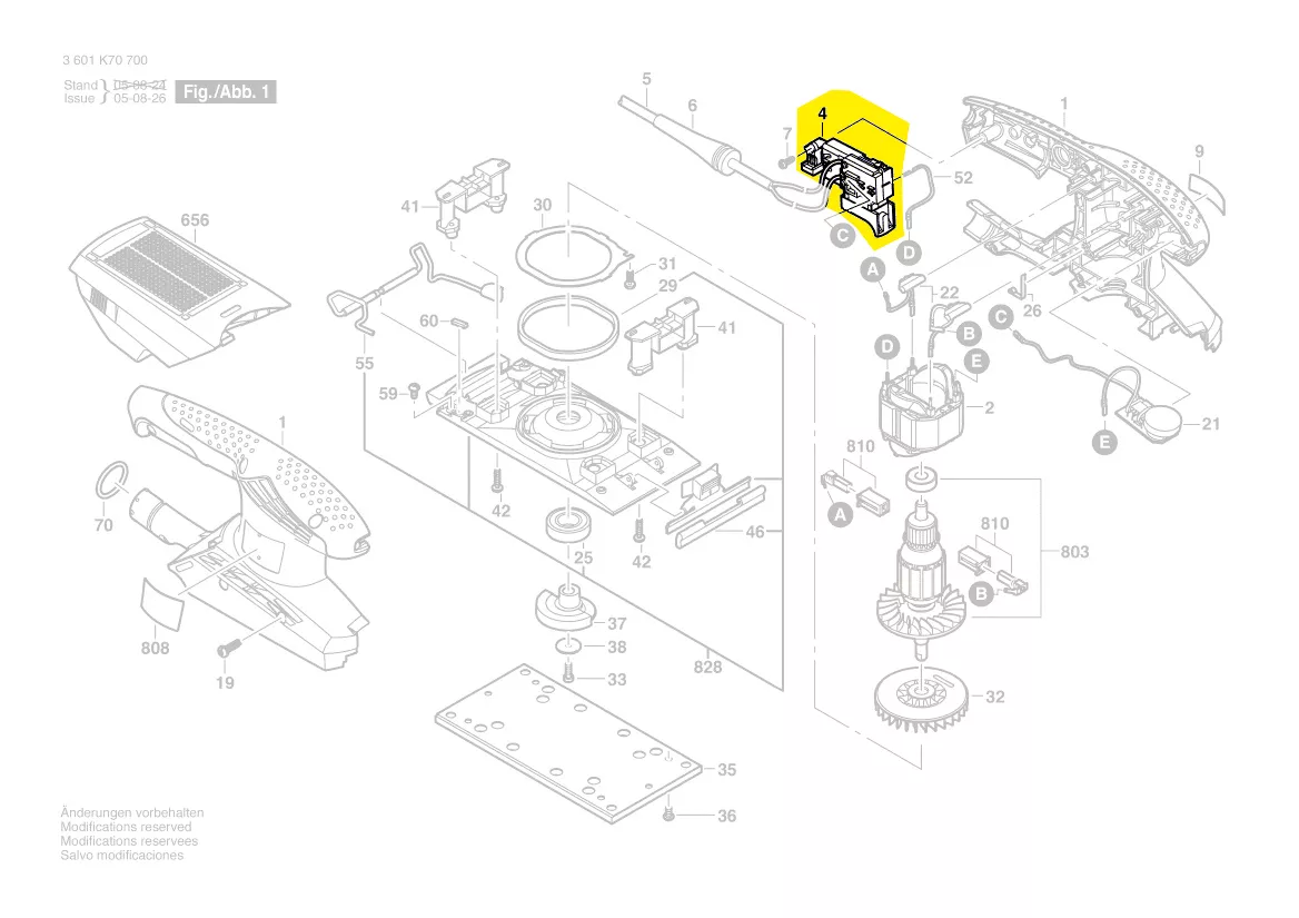 Interrupteur réf. 2 607 200 202 BOSCH